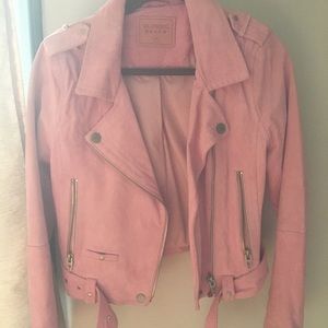 Blank NYC Faux Suede Pink Jacket